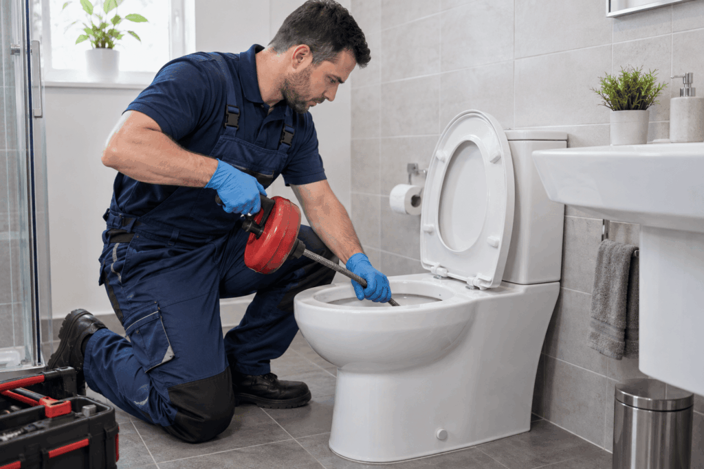 Comment savoir si le bouchon vient des WC ou de la canalisation ?